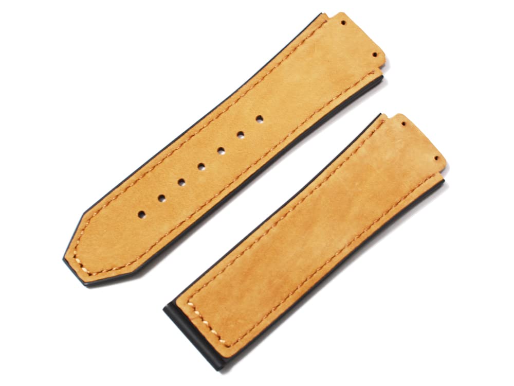 

[Import King Original] Watch Parts - Hublot Compatible Classic Fusion 511 521 525 Chronograph 45mm Case Aftermarket Rubber Strap, Men s, 26mm,