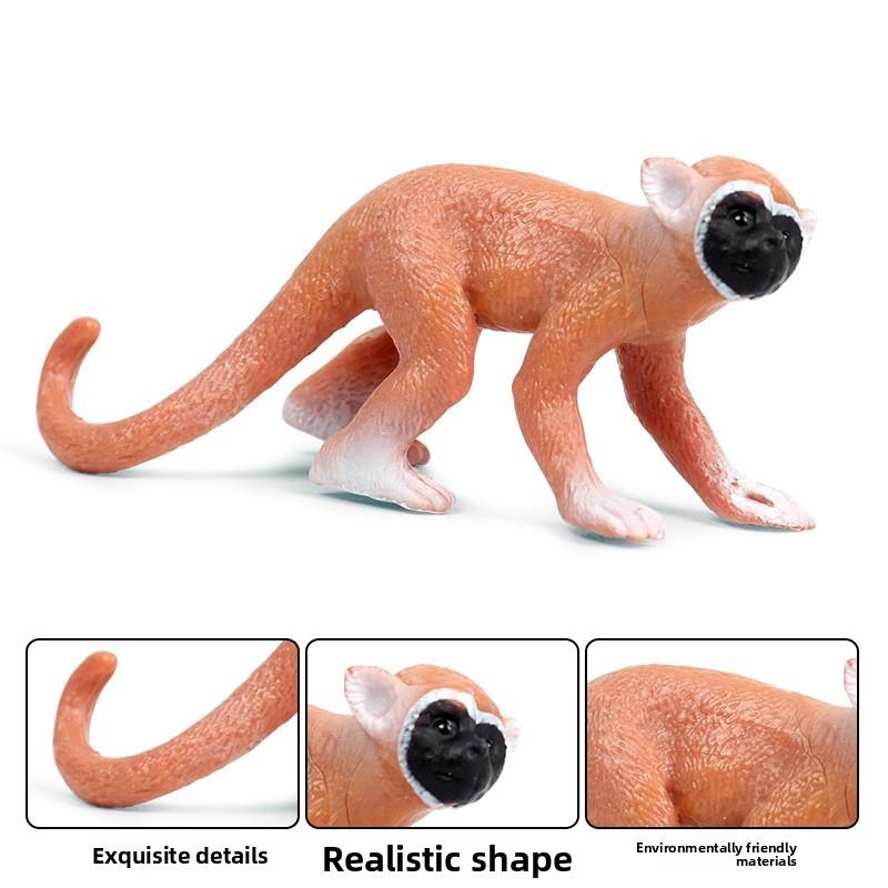 Kids Saimiri Sciureus Wildlife Monkey Figurine Model Toy For Educational Play