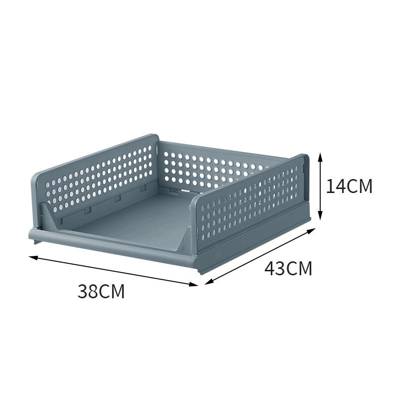 Multi-Model Plastic Clothing Folder: Drawer-Type Layered Storage Organizer with Built-in Shelf for Wardrobes