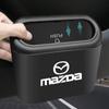 Car Vehicle Case Storage Box Black ABS Square Pressing Trash Can For Mazda 3 6 CX5 2 CX3 CX9 MX5 RX8 Axela Demio MS CX5 2 Axela Demio Atenza MS GJI GH