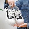 White Shoes for Women  New Summer Students Korean Style Versatile Casual Ins Fashion Shoes Thick Bottom Fashion Sneakers Xt121