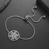 Lucktune Stainless Steel Angel Seal Archangel Metatron Cube Rope Bracelets for Women Spiritual Amulet Jewelry Anniversary Gifts