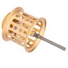 Vollmetall LowProfile Rollenumbau Rockspule Angelschnurrad Zubehör(golden )