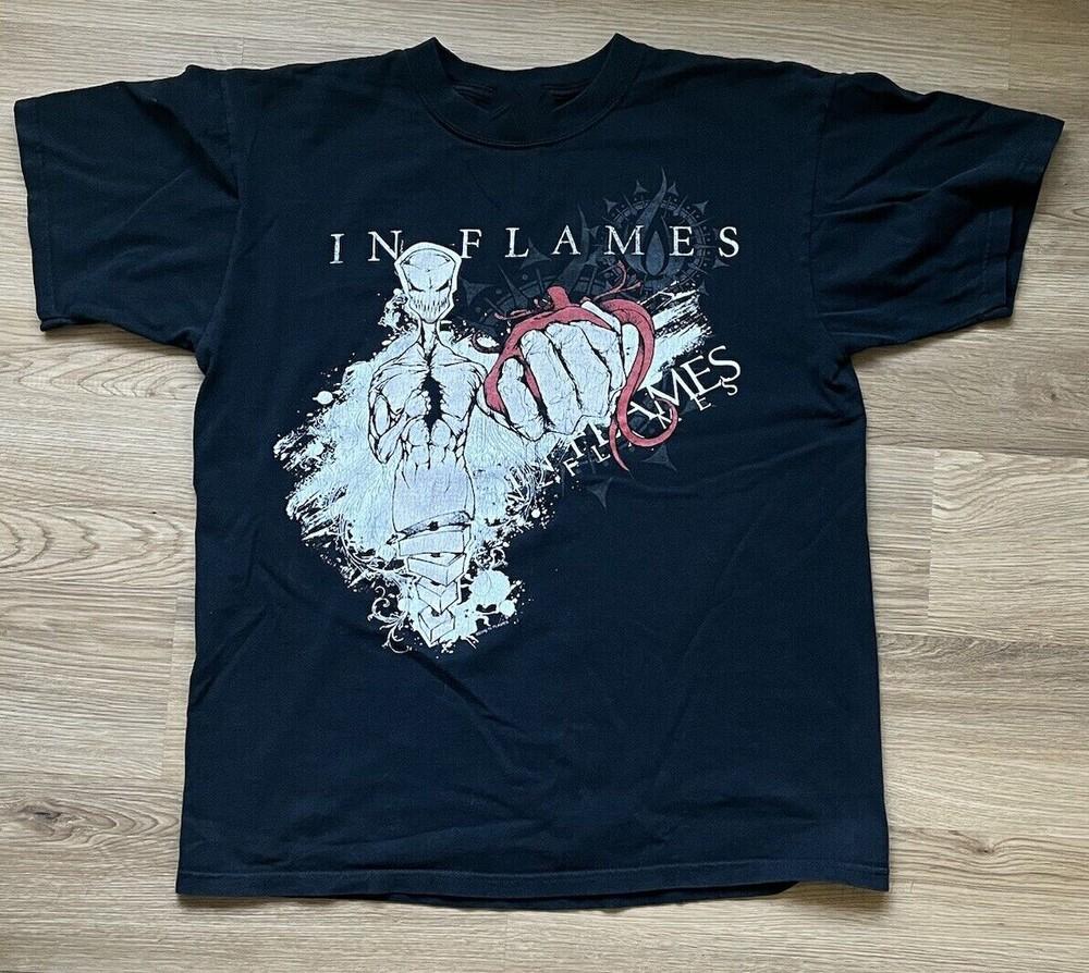 In Flames 2006 Concert Sweden Tour T-Shirt Cotton Black Unisex Tee S-4XL VN2188 Unisex T-Shirt XXXXL