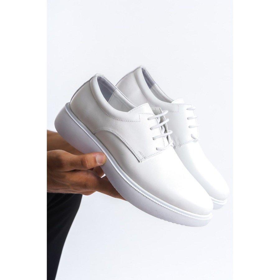 Men's Genuine Leather Thick Sole Lace-up Casual Stylish Shoes