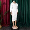 New Elegant Slim Pencil Skirt Fashion Hip Plus Size Dress Fashion Casual Woman Long Party Dress