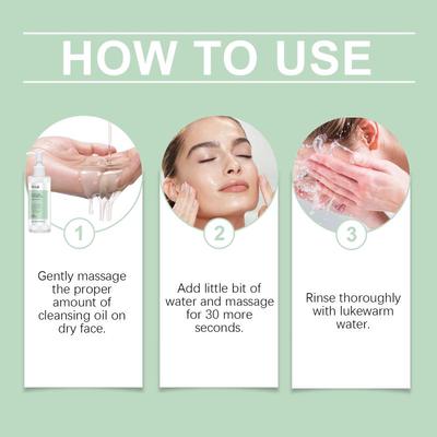 Cica Clear Cleansing Makeup Removal Facial Makeup Remover Clean Pores Moisturizing Refreshing Non-Tight Cleansing Oil
