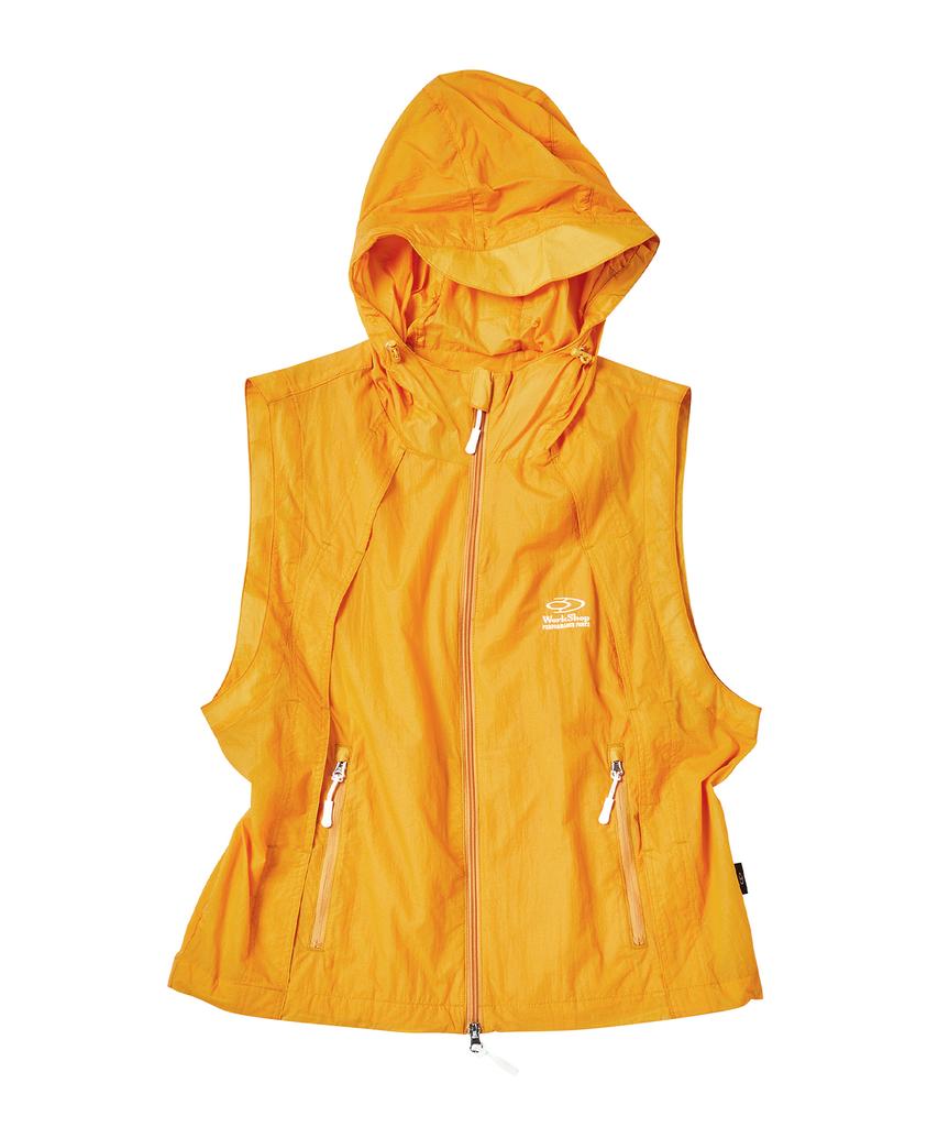 Travel Nylon Wing Open Vest Yellow