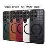 Alligator Pattern Leather Case for Samsung Galaxy S26 Ultra S25 Edge S24 Plus S23 Fe S21 A56 5G Magnetic Wireless Charging Cover