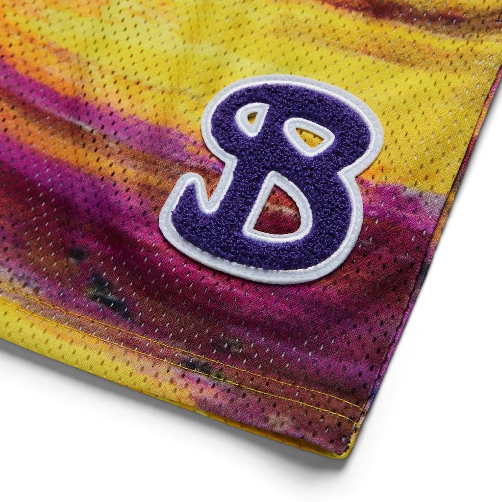 BKTSQD Herren Schnelltrocknende Mesh-Sportshorts im Ölgemälde-Stil