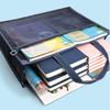 Creative Zipper Pouch Bag Large-capacity Book Storage Bag Painting File Holder  School