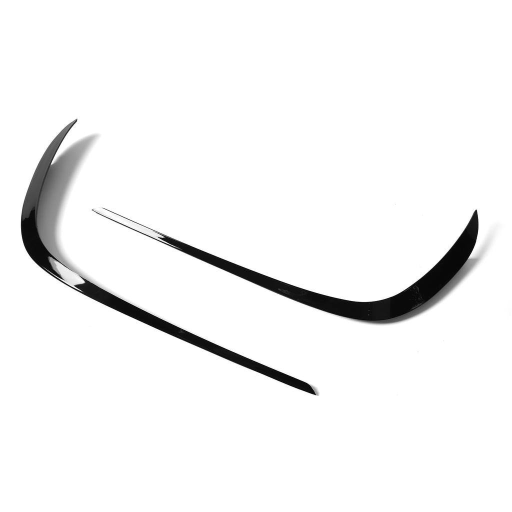 1 Pair Front Bumper Lip Splitter Gloss Black Car Spoiler Diffuser Replacement For Benz GLE‑Class W166 AMG‑Line C292