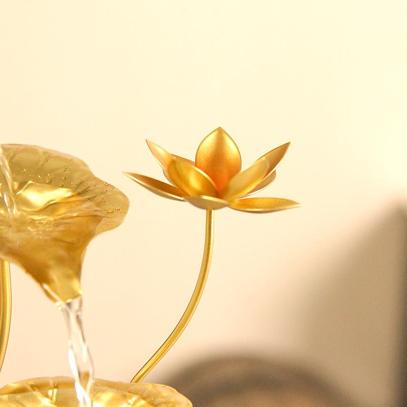 Simple Glass Fish Tank Fountain - Desktop Feng Shui Ornament for Home or Office Decor