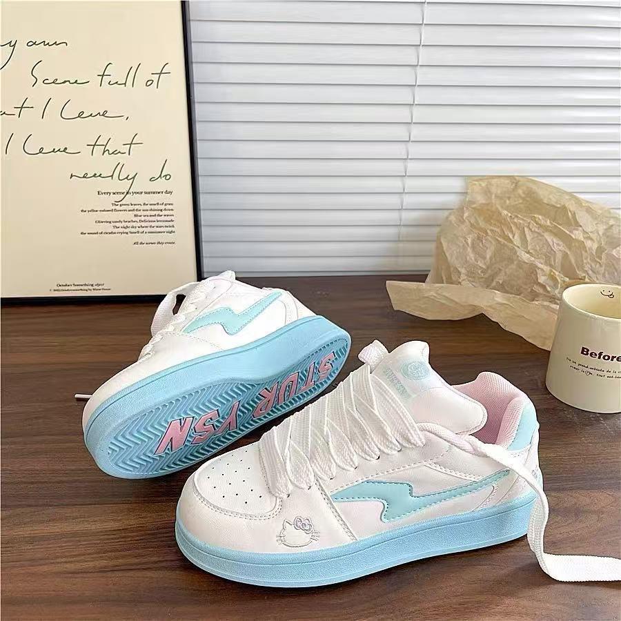 Bread board shoes women's round head cute casual sports shoes autumn new board shoes platform women's