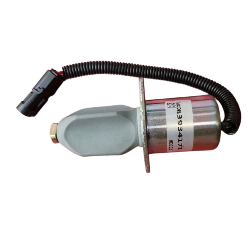 high quality new  12V 3934171 Diesel Fuel Shutoff Solenoid Excavator Excavator Replacement Parts for Cumm