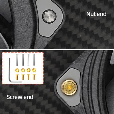 4pcs Chassis Fan Screws Quieter Operation Cooling Fan Nut Screws Double Fixed with Spacer and Tool for DIY Modified Cooling Fan