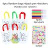 Graffiti Bags Set Children Painting Toys Cartoon Pattern Handmade Diy Art Coloring Game Puzzle Toy Drawing Diamond Stickers Tmz