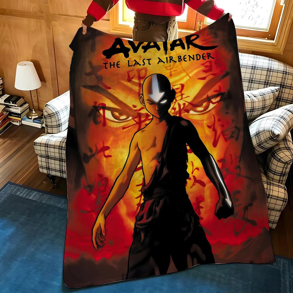 Animation A-Avatar The Last A-Airbender Throw Flannel Cozy Print Blanket, Portable, Durable Machine Washable Cute Cool
