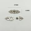 1 Pair Women's Retro Brooches Clothing Cardigan Sweater Blouse Shawl Clips Shirt Collar Flower Pattern Duck Clip Clasps Scar