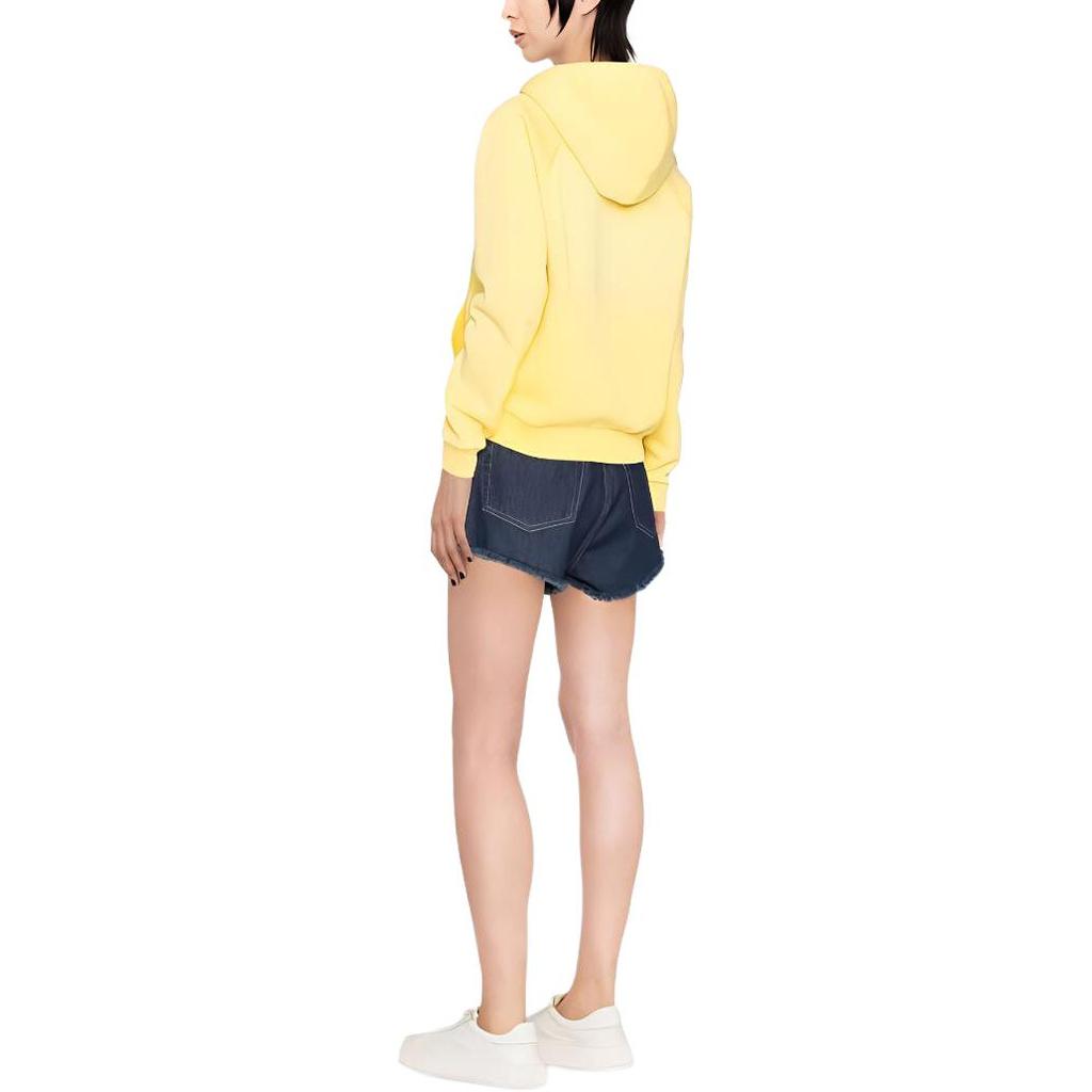 Polo Ralph Lauren SS23 Pattern Printed Hooded Sweatshirt Women Sweatshirt Yellow 211892658-002