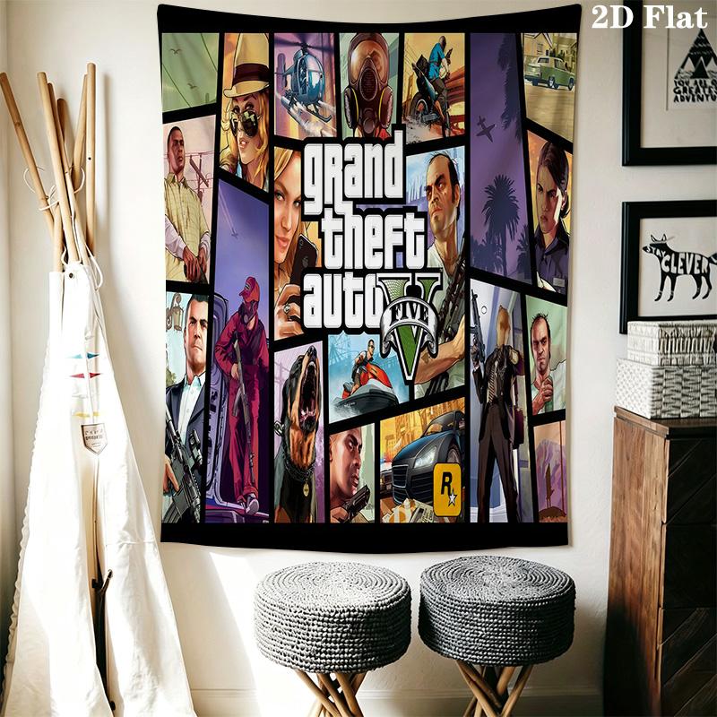Gta V Urban Adventure Bedding 1 Duvet Cover 2 Pillowcase Without Core Bedding Set Soft And Comfortable Christmas Birthday Gift Bedding