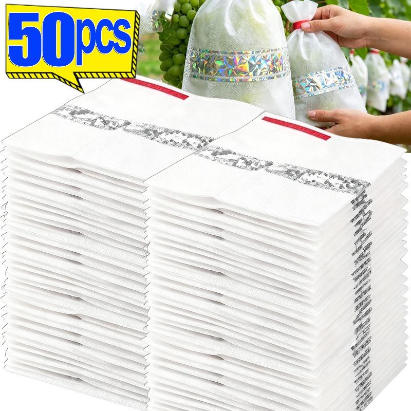 Reflective Non-woven Fruit Protection Bags Reusable Bird Repellent Fruit Cover Universal Grapes Bag Orchard Insect-proof Covers