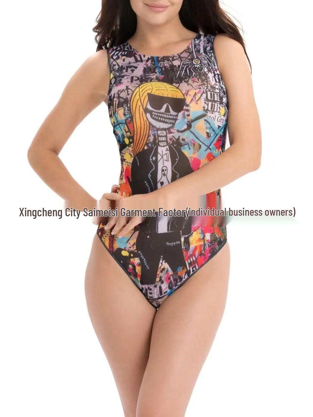 European & American Sexy Women s One-Piece Swimsuit - New Style Russian Bikini S изображения