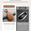 Car Key Cover Shell Fob for Bentley Bentayga 2017- 2AHMV-YK1 Leather Car Key Case Cover for Bentley Keyring Accessories