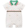 Rabepee Baby Boys' Summer Short-Sleeve Lapel Romper