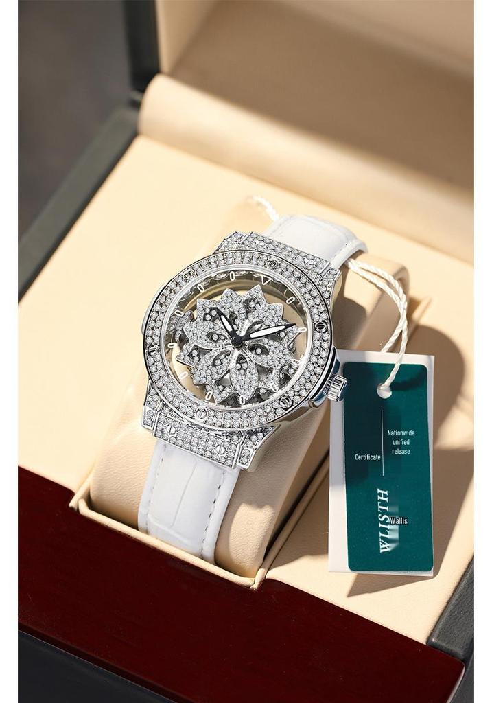 Swiss Wollex Lucky Star Women's Full Diamond Quartz Watch