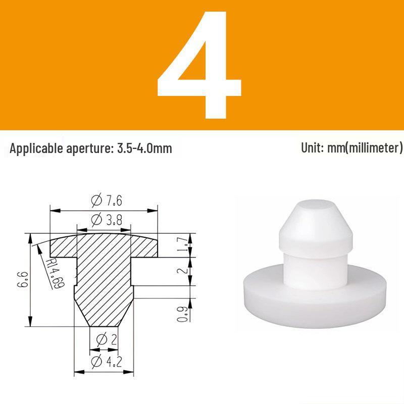 High-Temp Resistant Silicone Rubber Stopper with Card Slot Sealing Cap