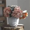 1 Bundle Wedding Decor Artificial Flowers Autumn Silk Hydrangea Vase for Christmas Home Decorative Bridal Bouquet Wall Set Cheap