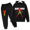 Set Bambino Autunno Primavera Cr7 3-12 Anni Felpa+Pantaloni Tuta Set 2 Pezzi Bambini Ragazzi Ragazze Tute Casual per Bambini