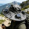 Bærbar Kølende Solhat, Udendørs Aktivitetskasket med Indbygget Ventilator Solenergisystem, UPF 50+ Åndbar Bredskygget Hat til Vandring Camping Fiskeri