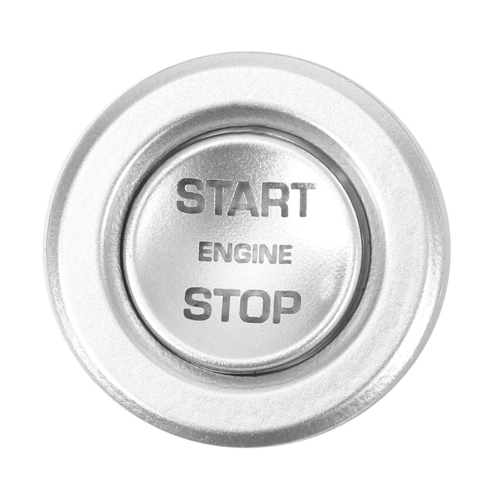 2PCS Engine Ignition Start Button Decoration Ring Frame Cover for Landrover EVOQUE 2020