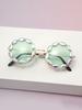 Colorful Crystal Embellished Round Sunglasses for Women Glamorous Vintage Female Style Sun Glasses KJ020