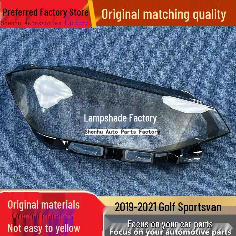 

Golf Sportsvan 19-21 Front Headlight Transparent Cover Driver s side standard without rubber