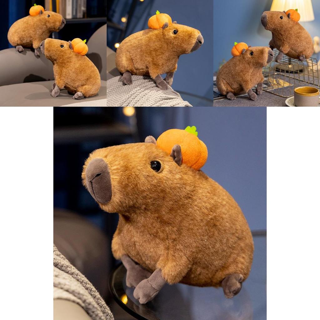 Realistisches Capybara Plüschtier Weiches Kuscheltier 30cm Lebensecht Heimdekoration Geschenk für Erwachsene Kinder