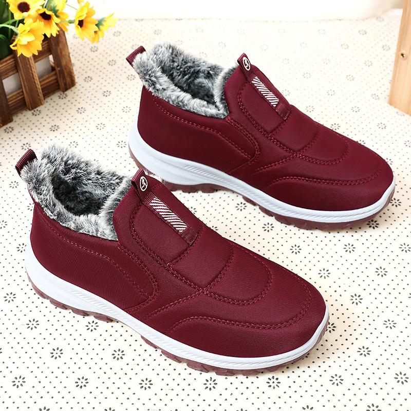 Warm Shoes, Winter Women's Shoes with Plush and Thick Boots, Large Size Short Boots, Unisex Shoes