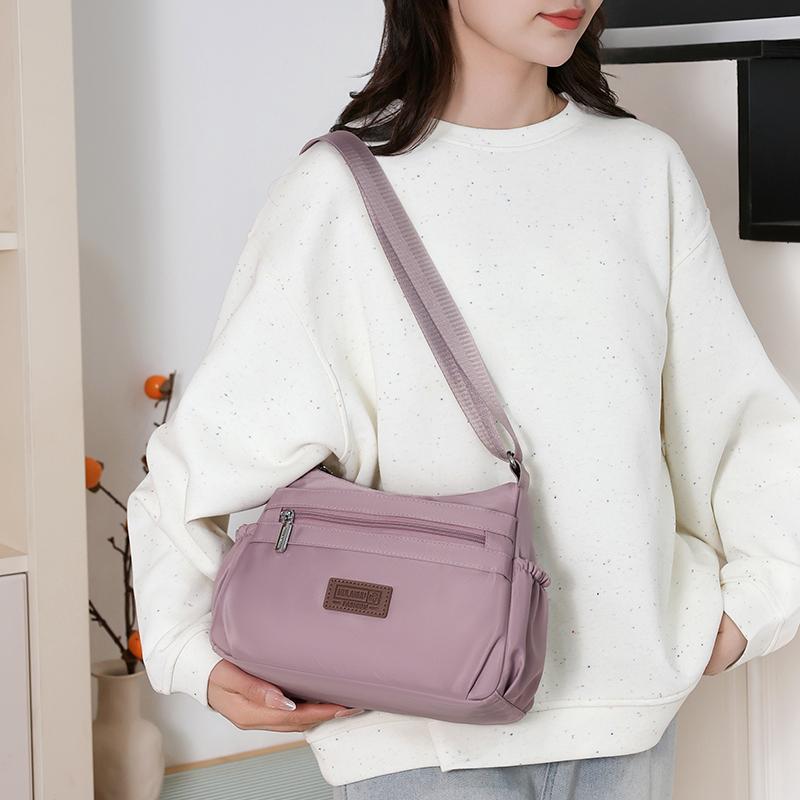 Malá čtvercová taška Mateřská taška Dámská taška Vícevrstvá Lehká Velkokapacitní Taška přes rameno a crossbody