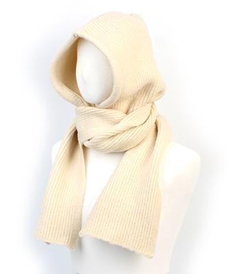 Yunibeosyeolkemiseuteuli Wool Ivory Muffler Balaclava