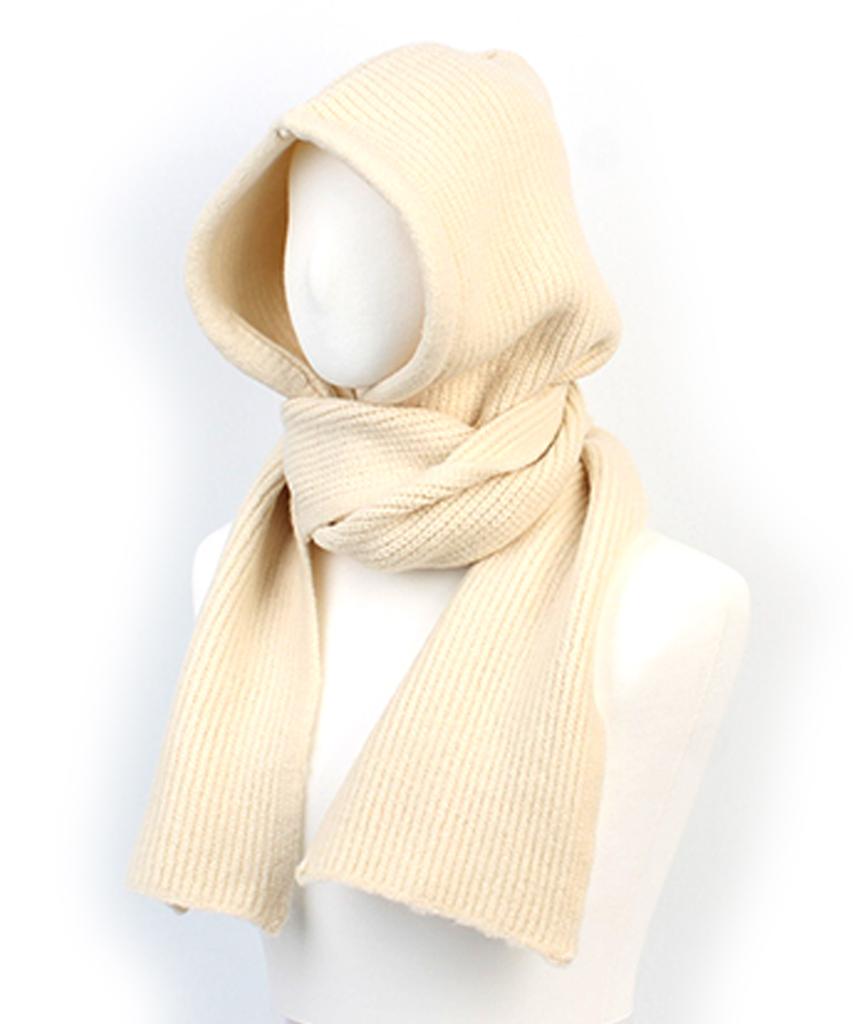 Yunibeosyeolkemiseuteuli Wool Ivory Muffler Balaclava