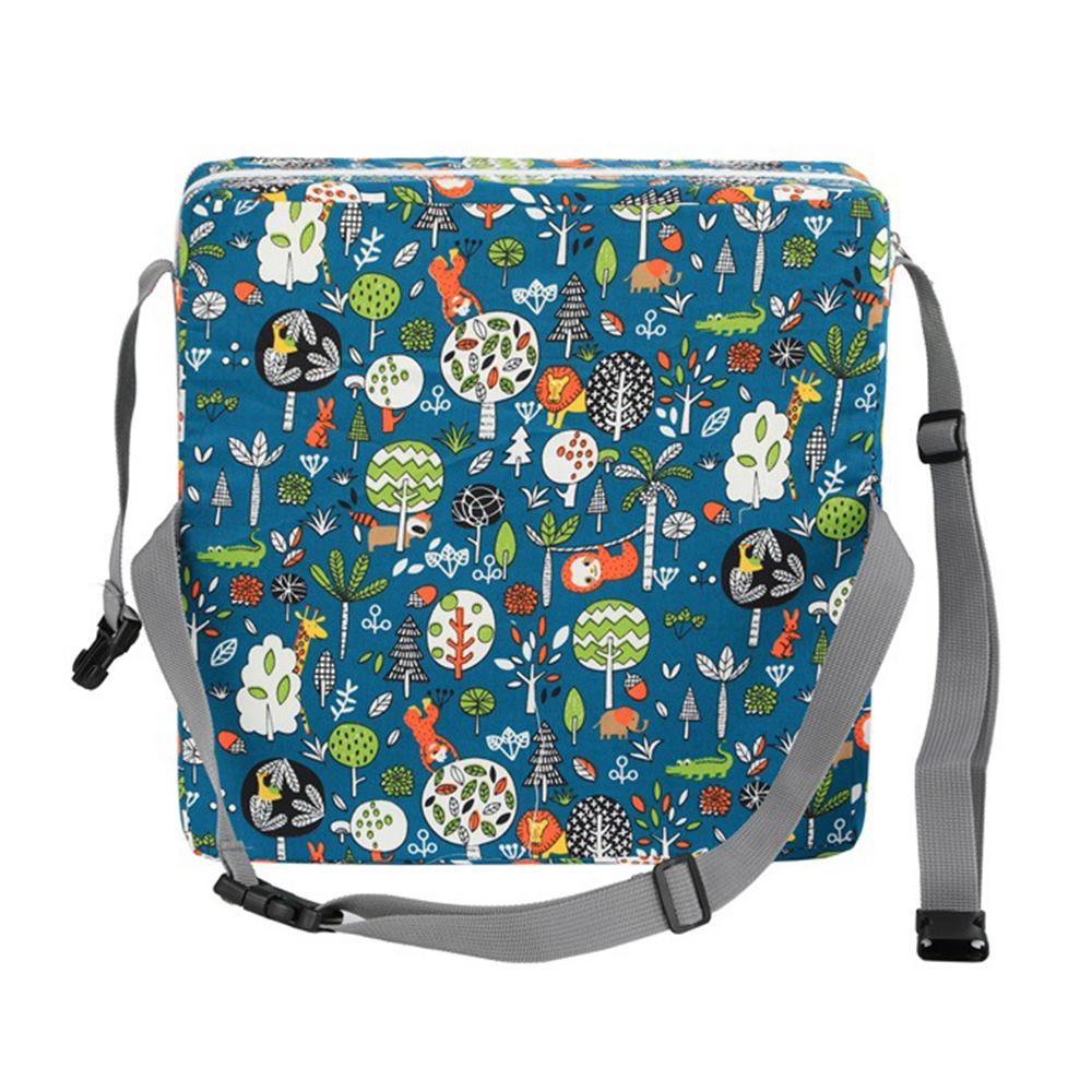 Toddler Booster Seat for Dining Table Dining Chair Heightening Cushion Highchair Booster Washable Thick Chair Seat Pad with Safety Buckle Straps