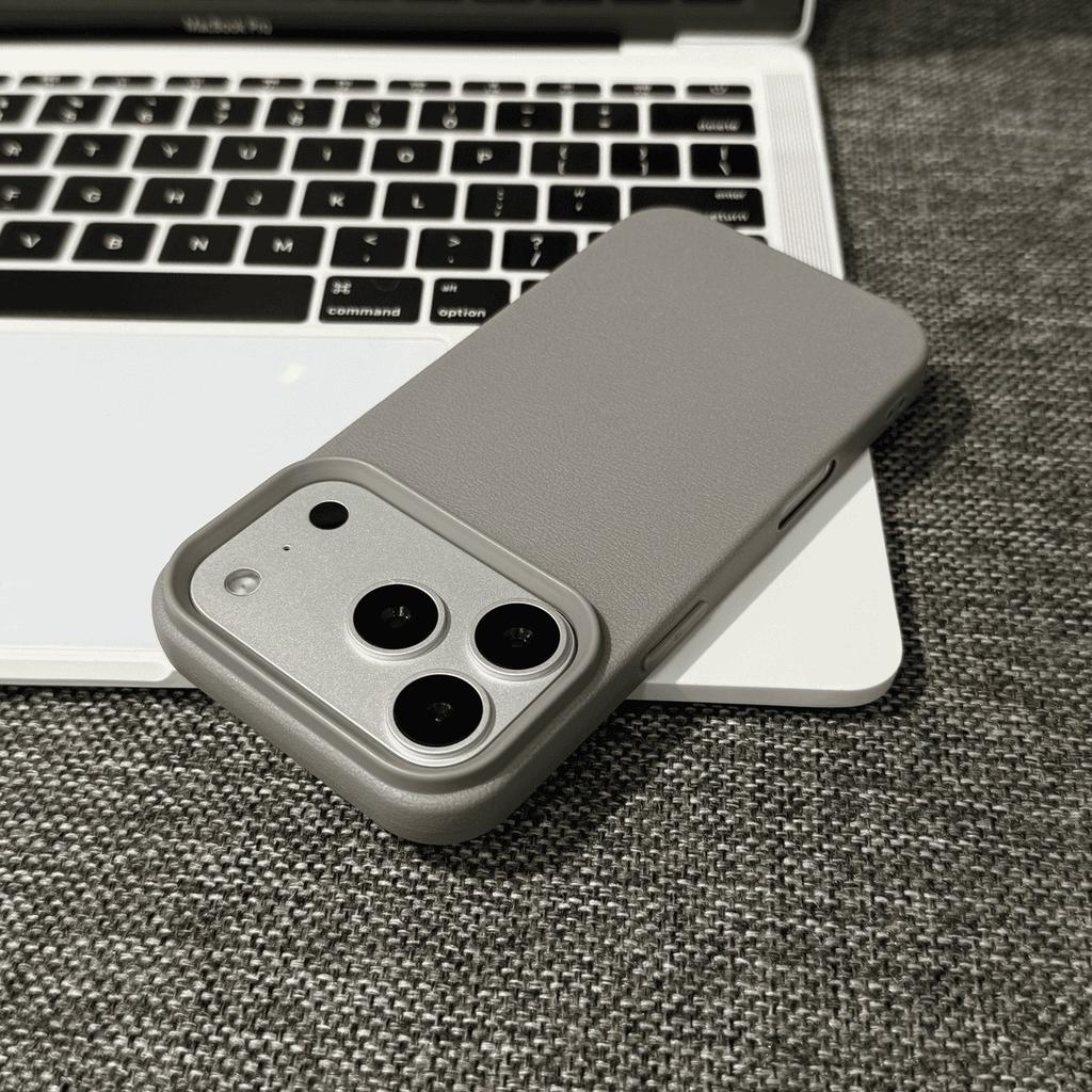 Custodia in Silicone Morbido TPU con Texture Pelle di Litchi per Apple iPhone Air 17 16 15 14 Plus 13 12 11 Pro Max Copertura in Gomma Gel Antiurto