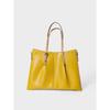 Genuine Leather Women's Bag for Work Commute, Niche Style Handbag, Color-Block Design, High-End Feel, Large Capacity, Single Shoulder Crossbody Tote