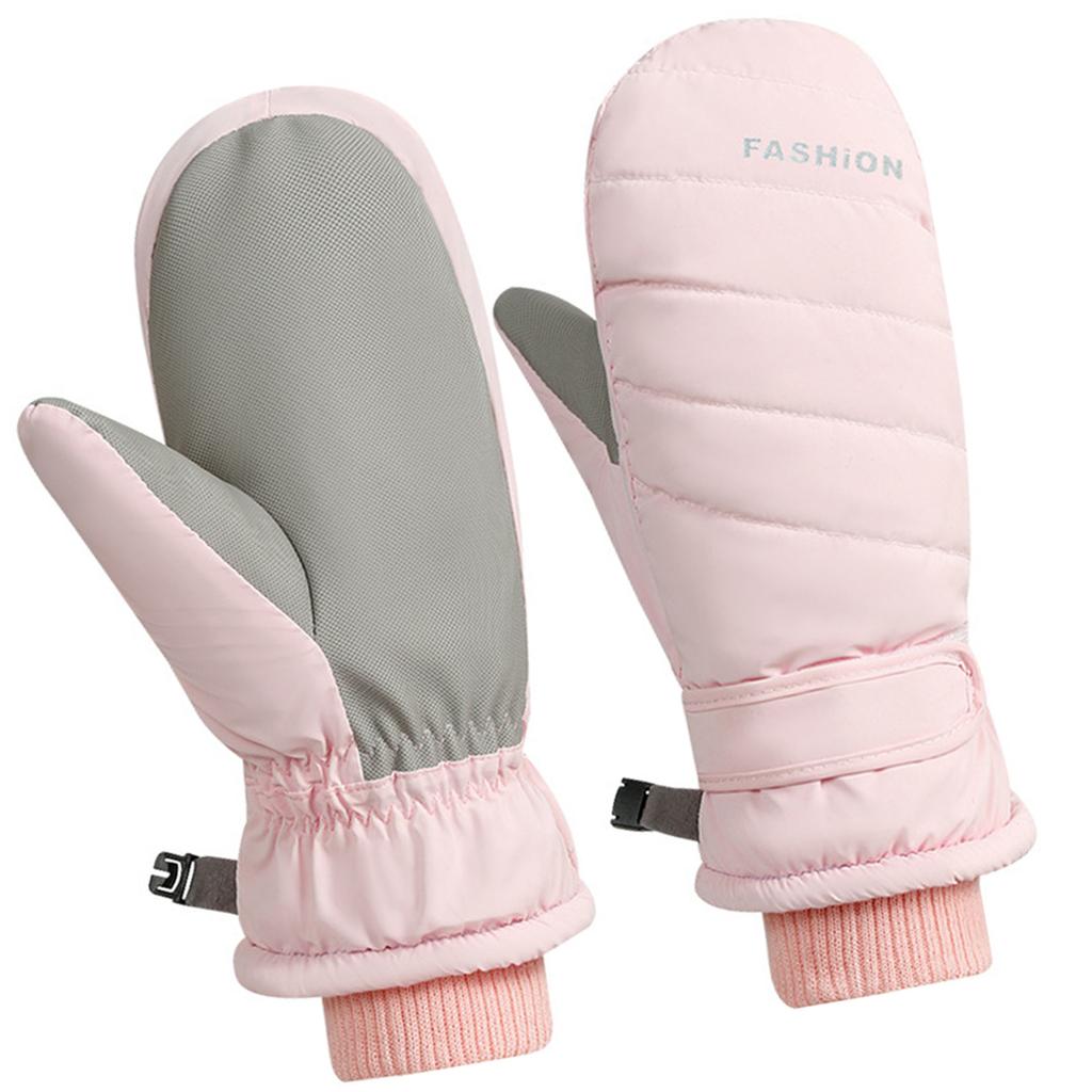 1pair Winter Waterproofed Insulated Gloves Outdoor Sports Mittens Skiing Gloves for Outdoor Sports and Snow Activity