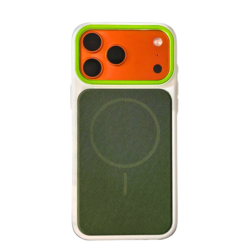 Husă de telefon magnetică TechWoven originală la modă, potrivită pentru IPhone 17 Promax 16 15 Pro Max, cu fereastră IC, buton cip, capac spate