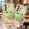Phone Case: 2D Flat Design Suitable for Samsung Galaxy A34 A35 M05 M06 S20 S22 S21 FE Plus 5G Protective Case, Little Frog, Perfect Christmas and Hall