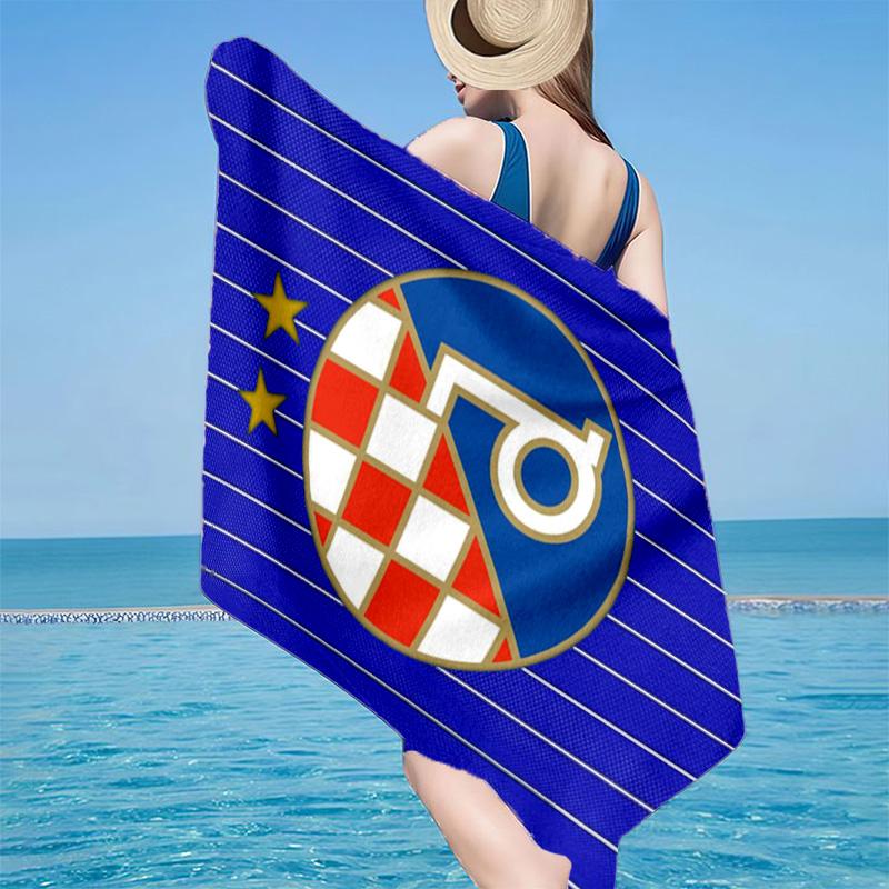 Dinamo Zagreb Basketball Club Mikrofaser Strandtuch, Leicht und Schnelltrocknend, für Sommerreisen, Strand-Essential, Schwimmbad