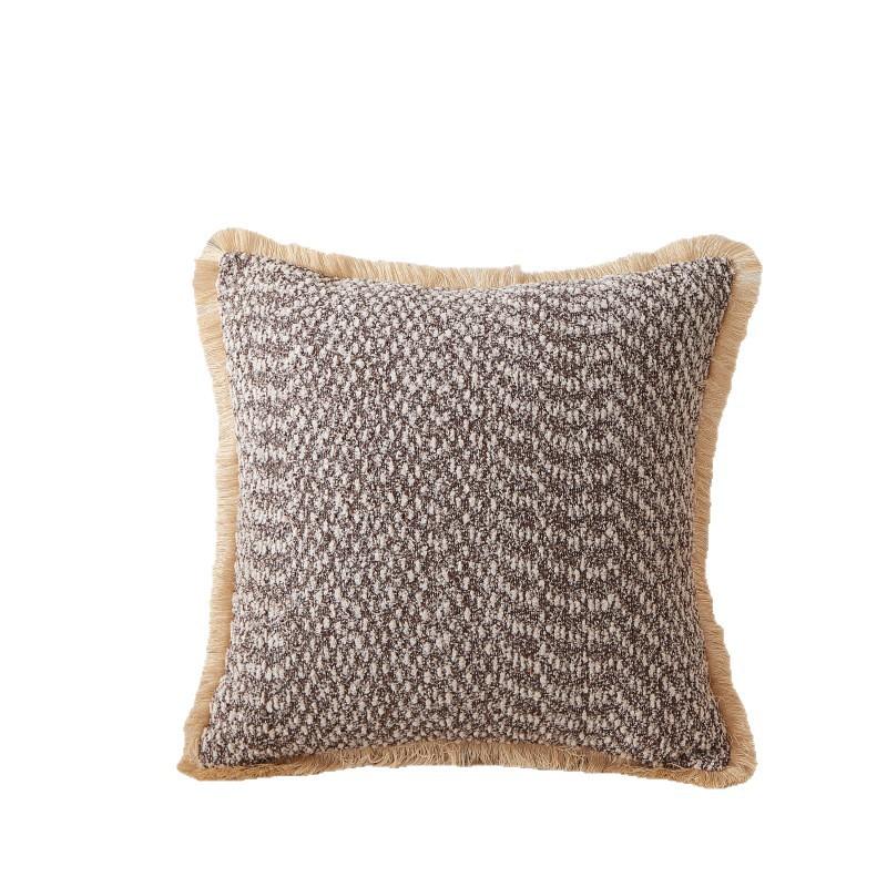 New Bedside Pillow, High-end Square Cushion, Sofa Pillow, Tassel Style